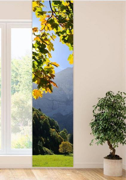 Flächenvorhang Der Herbst beginnt , Schiebevorhang, Schiebegardine, modern, 60 cm breit, 2,65 m h